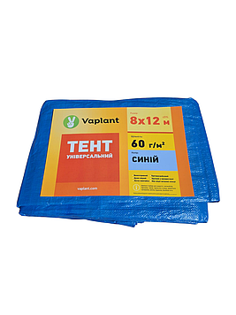 Тент універсальний тарпаулін 60 г/м², синій 8х12 м