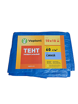 Тент універсальний тарпаулін 60 г/м², синій 10х10 м