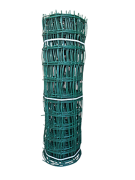 Сітка пластикова для огородження 1×20 м, хакі, вічко 85×95 мм