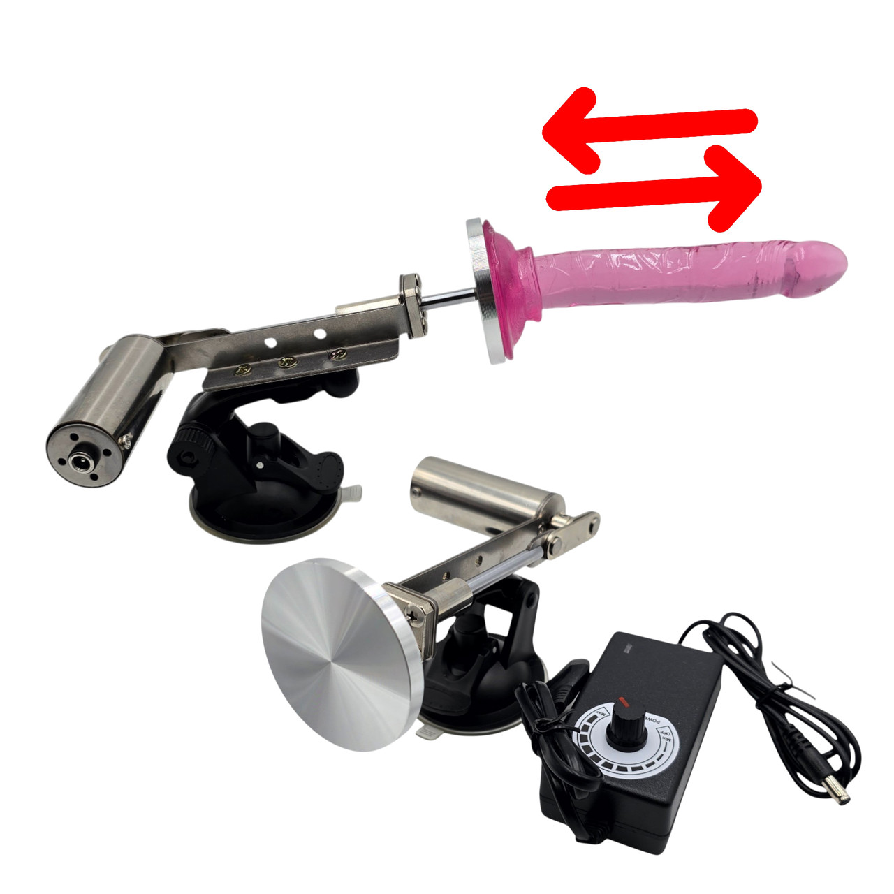 Автоматична секс-машина універсальна з кріпленням під фалоімітатор на присосці, фото 1