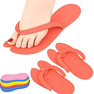 Тапочки-в’єтнамки педикюрні одноразові Colorful, 12 пар, фото 2