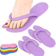 Тапочки-в’єтнамки педикюрні одноразові Colorful, 12 пар, фото 3