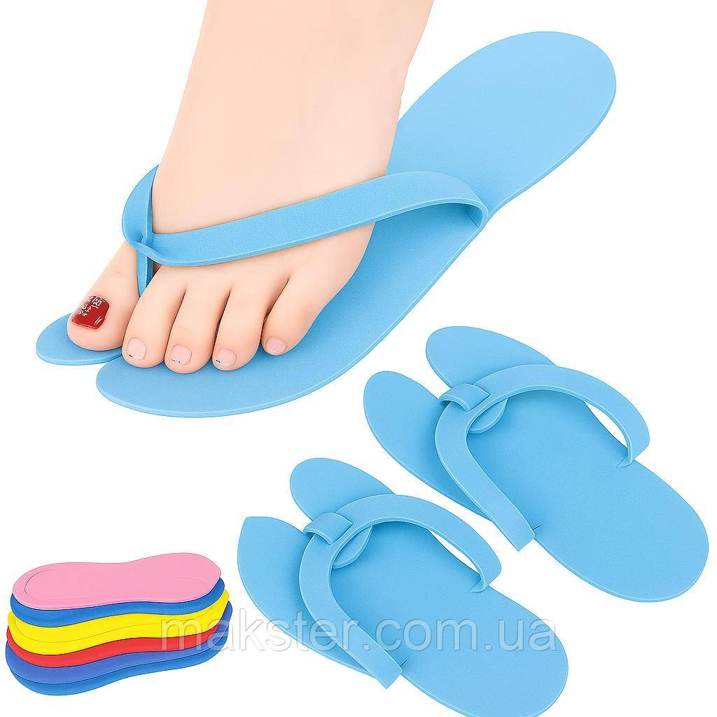 Тапочки-в’єтнамки педикюрні одноразові Colorful, 12 пар