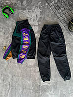 Чоловічий спортивний костюм JORDAN демісезон Чорний Зелений кофта штани Поліестер Туреччина