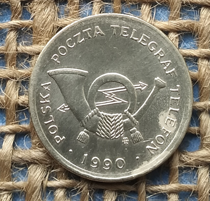 Телефонний жетон. "А" 1990 року. Польща, фото 1