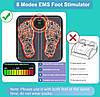 Електричний масажер для ніг EMS Jenylu, покращення кровообігу та зняття болю, стимуляція м'язів, фото 7