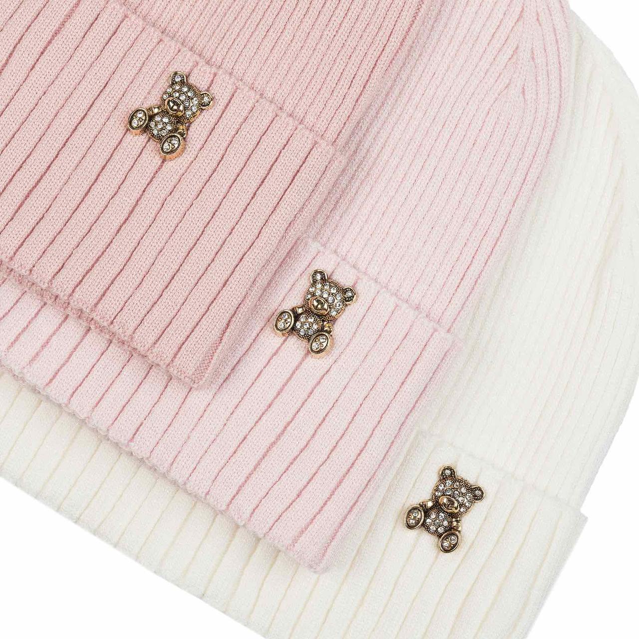 Шапка для дівчинки подвійна