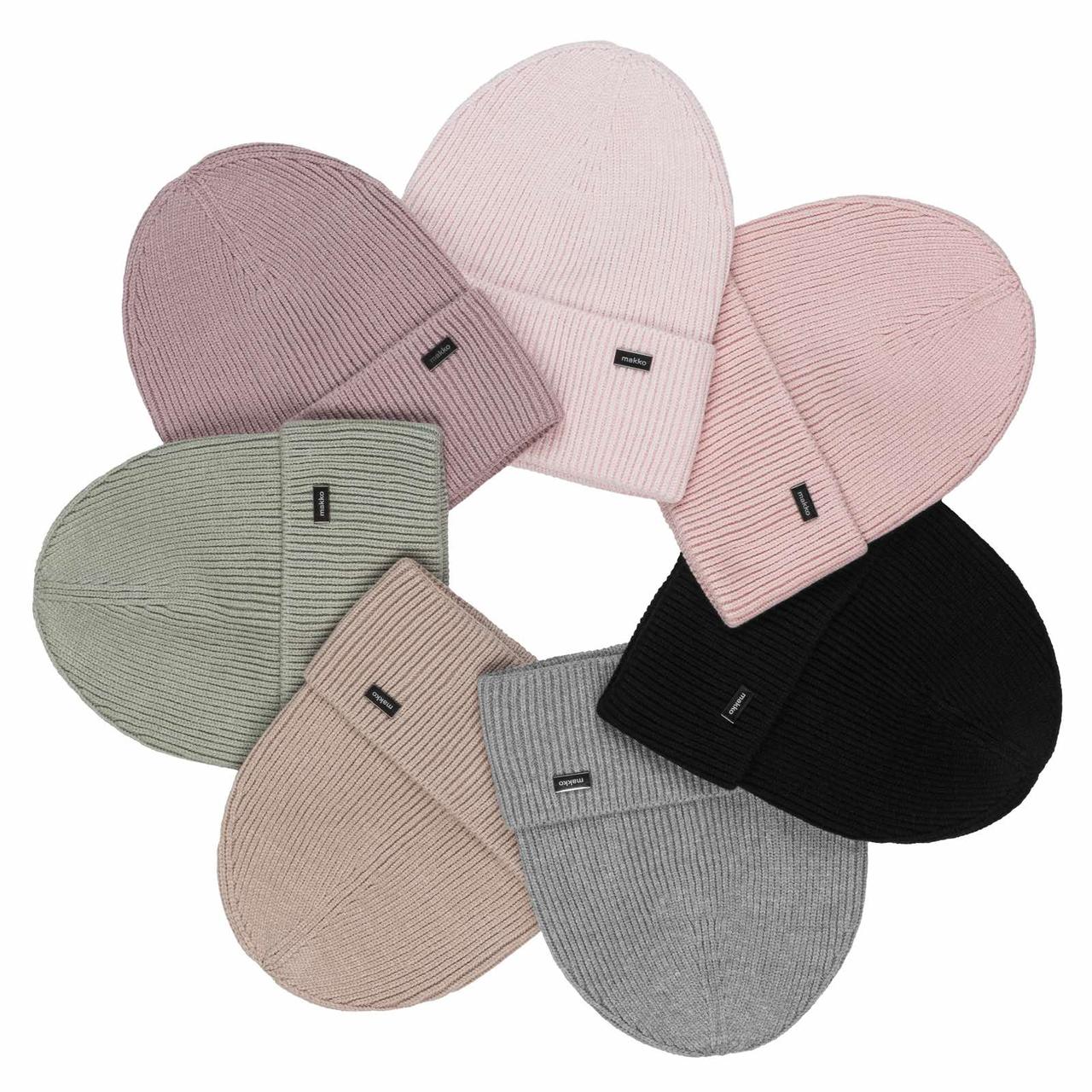 Шапка для дівчинки подвійна