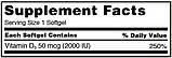 Kirkland Вітаміни D3 для Імунітету та Кісток 50 мг., 600 капсул, фото 3