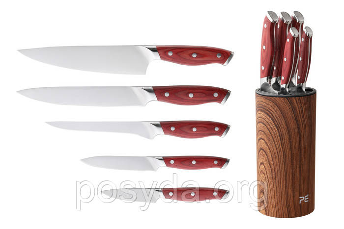 Набір ножів з підставкою 6 предметів Тал Empire 1921, фото 1