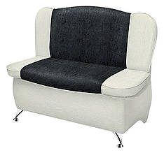 Кухонний диван ДСП/Текстиль Софі Модерн Білий з чорним