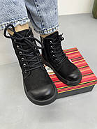 Зимові черевики MeegoComfort 2F780Z BLACK чорні на шнурівці, фото 3