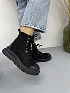 Зимові черевики MeegoComfort 2F780Z BLACK чорні на шнурівці, фото 4
