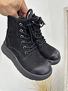 Зимові черевики MeegoComfort 2F780Z BLACK чорні на шнурівці, фото 7