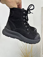 Зимові черевики MeegoComfort 2F780Z BLACK чорні на шнурівці, фото 8