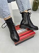 Високі демісезонні черевики MeegoComfort 25A12552-1 Black чорні на шнурівці, фото 2