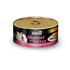 Вологий корм AnimAll легкий старт годування, для котів та кошенят, мус, 85г