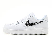 Чоловічі дуже стильні демісезонні кросівки Nike Air Force 1 Low Molten Metal Black White, топова модель