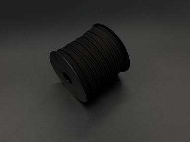 Шнурок шкіряний, чорного кольору 2мм.