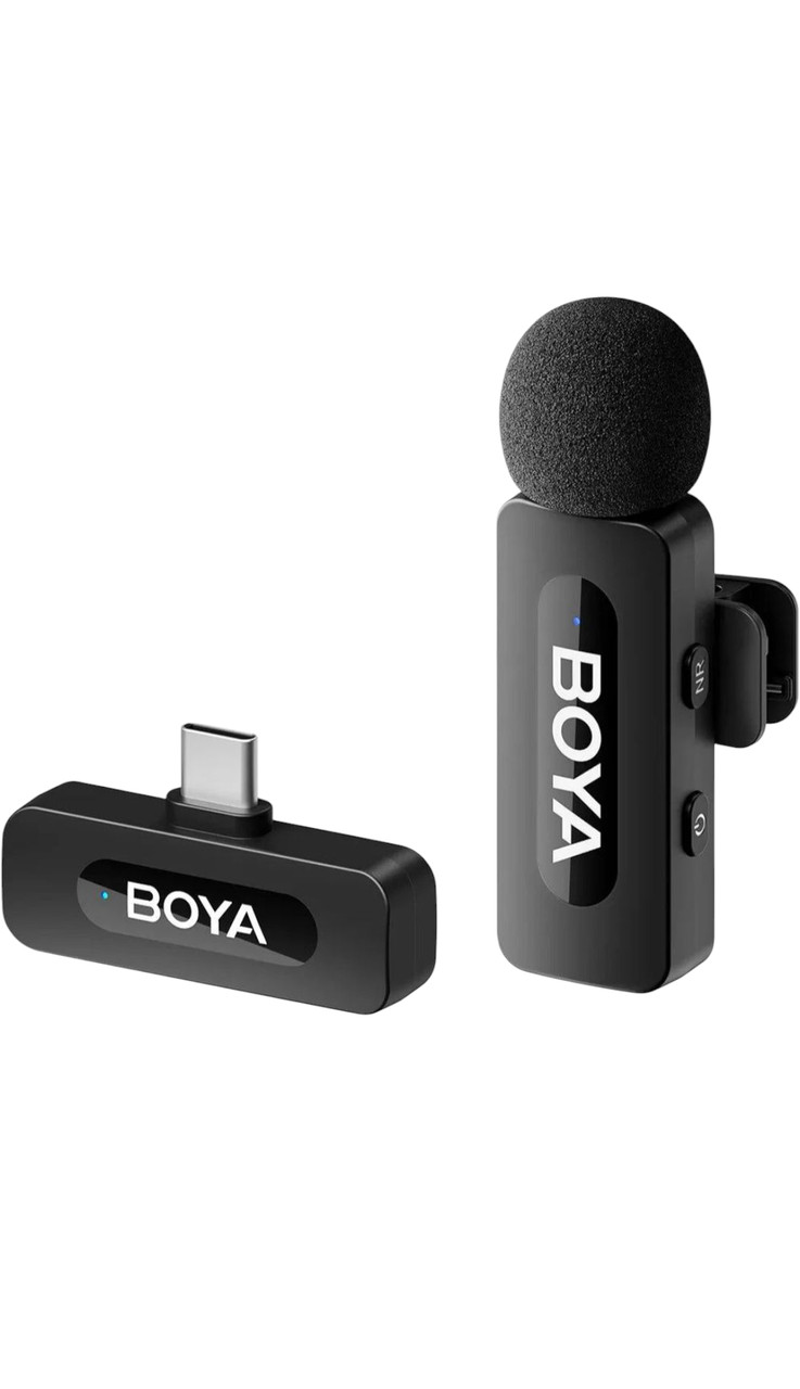 Бездротовий петличний мікрофон BOYA BY-V10 з роз'ємом Type-C, фото 1