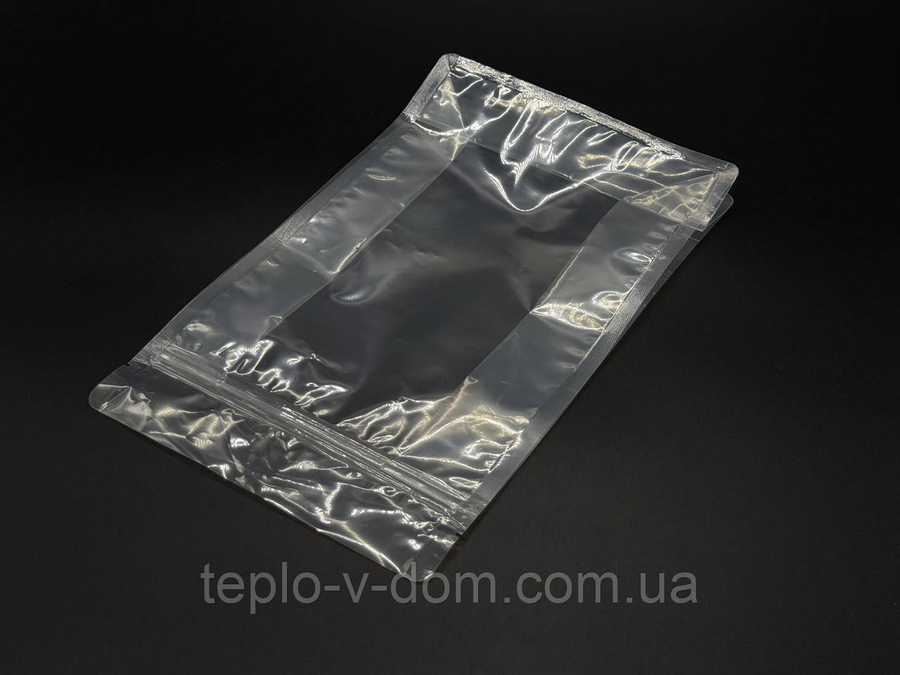 Пакети дой-пак zip-застібкою. 16х26+8см. Прозорий