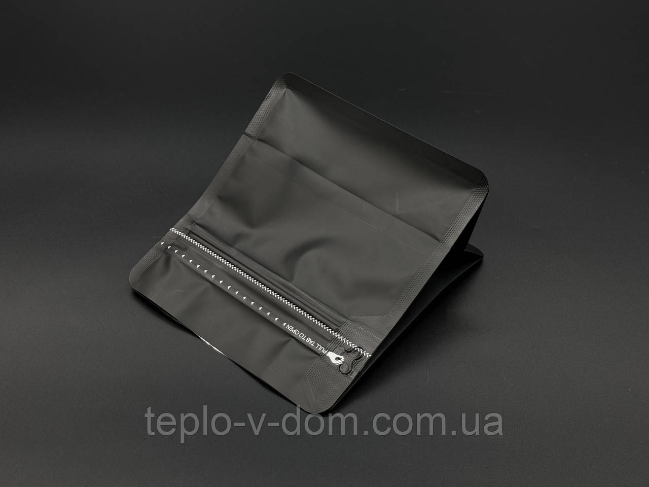 Пакети дой-пак zip-застібкою. 13,5х14,5+8см. Чорний