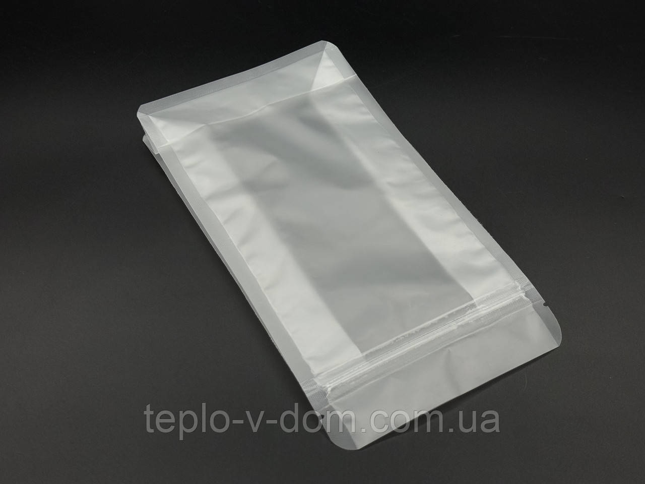 Пакети дой-пак zip-застібкою. 12х22+6см. Прозорий
