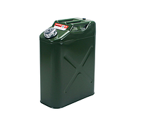 Канистра для бензина 20л металлическая с клапаном + гибкая лейка, 340х165х460мм Merlion YT-HS-FV-20L