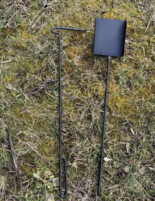 Кочерга та совок ( Набір для мангалу та пічки з металу 3 мм), фото 1