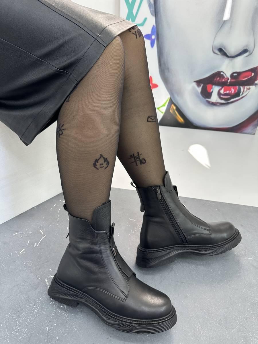 Черевики жіночі GUERO G182-450-(B)-Siyah Deri BATALL зимові чорні 40, фото 1