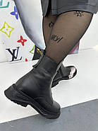 Черевики жіночі GUERO G182-450-(B)-Siyah Deri BATALL зимові чорні 40, фото 5