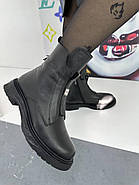 Черевики жіночі GUERO G182-450-(B)-Siyah Deri BATALL зимові чорні 40, фото 7