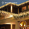 Світлодіодна вулична гірлянда Sumairs 17 м, 480 LED. 8 режимів, теплий білий колір, святкове підсвічування, фото 4
