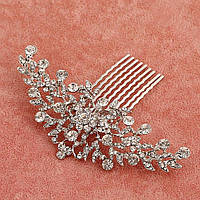 Елегантна інкрустована стразами жіноча шпилька для весілля, банкет, весільний гребінець.