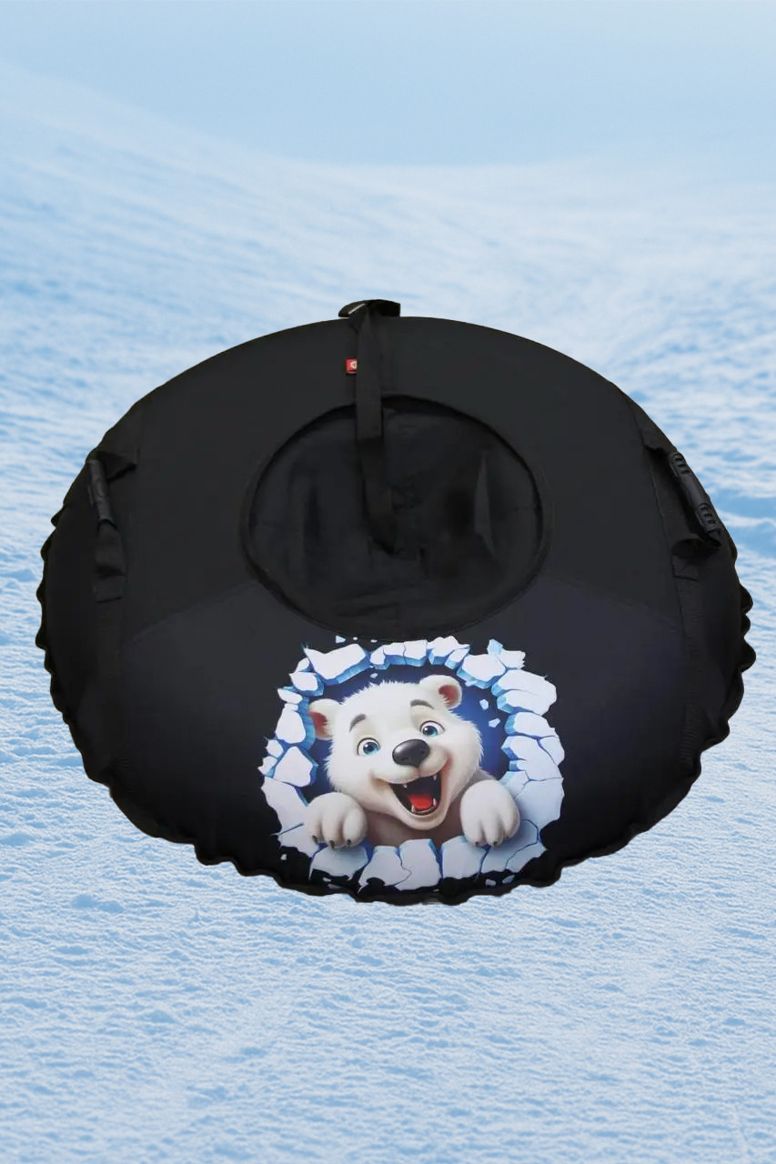 Тюбінг надувний 100 см  з камерою — санки для снігу, плюшка, ватрушка