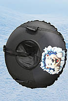 Тюбінг надувний 100 см з камерою — санки для снігу, плюшка, ватрушка, фото 2