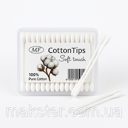 Ватні палички 80 шт. в уп, фото 1