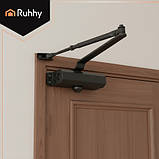 Дверний доводчик із важелем 40 - 60 кг Malatec 26782 Польща, фото 2