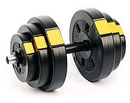 Гантелі розбірні Besport PowerPro 2х18,5 кг, фото 3