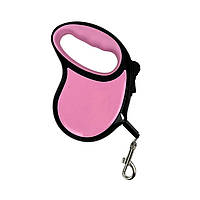 Поводок-рулетка автоматический для собак 3 м AND LY-727 розовый