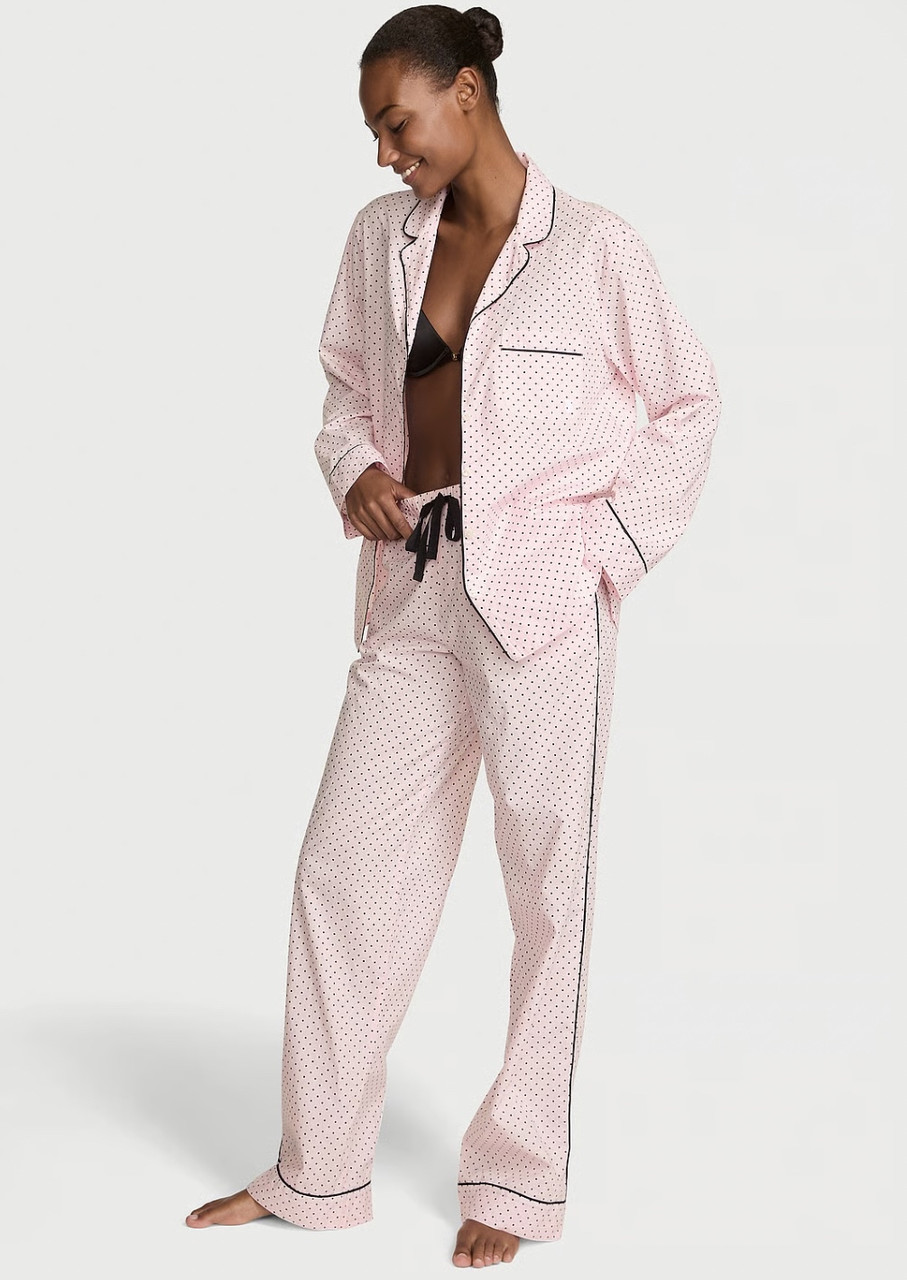 Піжама з бавовни сорочка та штани Victoria’s Secret, оригінал, фото 1