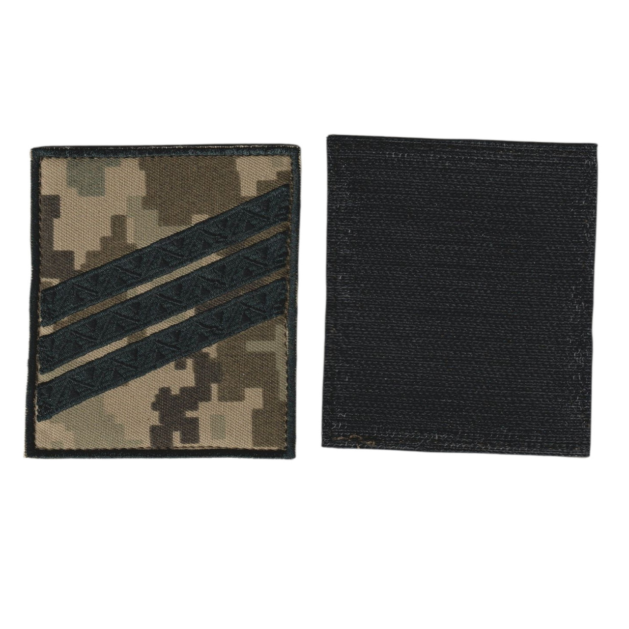 Шеврон учбовий курсовка 3 курс на липучці чорний колір на пікселі, ЗСУ. 8,5 см * 7,5 см, фото 1