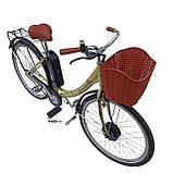 Електровелосипед 26/28 Cross 500W, 48V10AH, 18A редукторний мотор MXUS заводський міський жіночий дорожній унісекс, фото 4