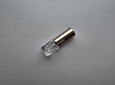 5 - 5.5 мл Куб флакон скляний прозорий з металевим спреєм, пляшка, атомайзер, тестер з розпилювачем, фото 2