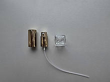 5 - 5.5 мл Куб флакон скляний прозорий з металевим спреєм, пляшка, атомайзер, тестер з розпилювачем, фото 4