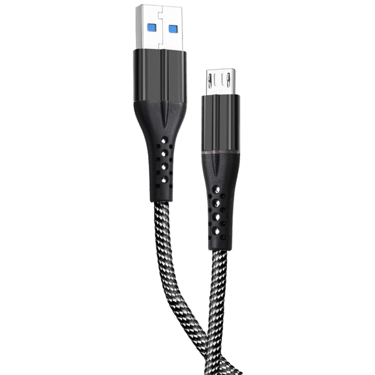 Кабель Micro USB Grunhelm GMC-02MLB, 1 м, фото 1