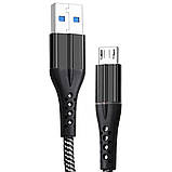 Кабель Micro USB Grunhelm GMC-02MLB, 1 м, фото 3