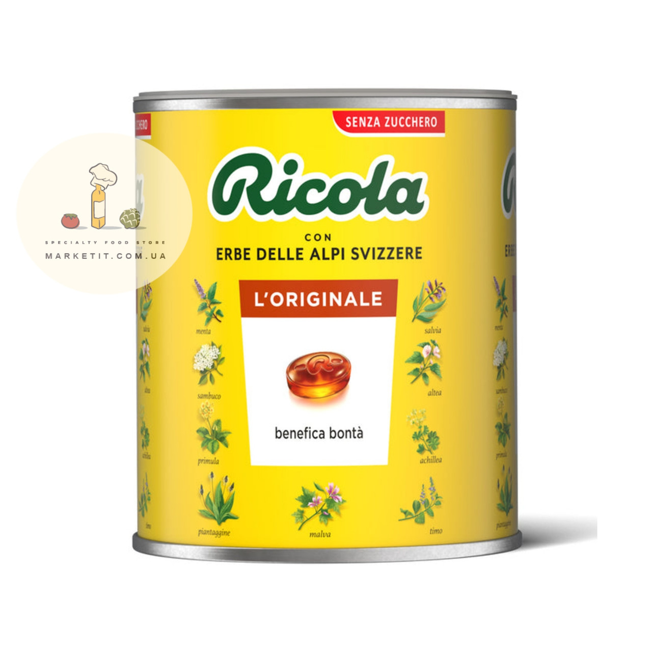 Льодяники Ricola MAXI L'originale альпійські трави, без цукру 1 кг., фото 1