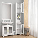 Пенал / Шафа з МДФ фасадом та матовим склом, фото 2