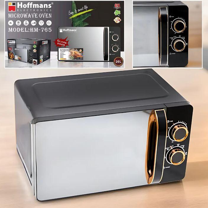 Мікрохвильовка Hoffmans HM-765 700 Вт, 20 л, 5 режимів, таймер 30 хв, механічне керування